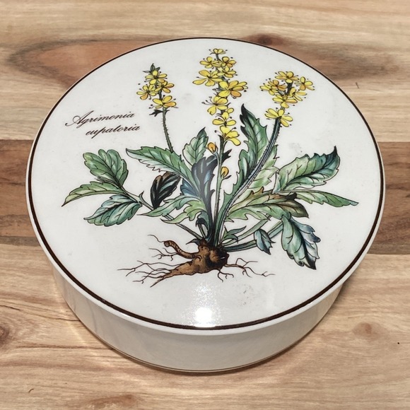 Villeroy & Boch Other - Villeroy & Boch Botanica Agrimonia Eupatoria Round Covered Trinket Box